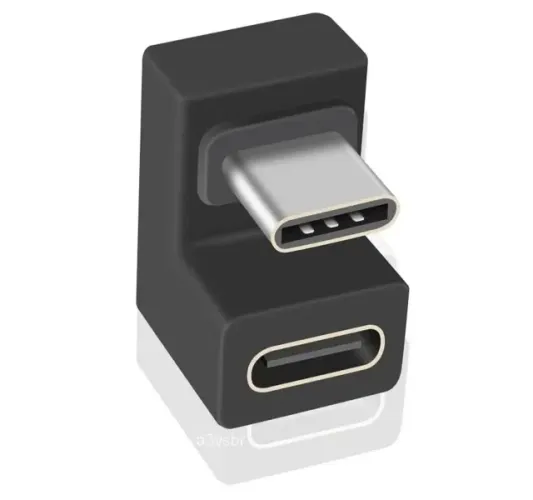 Adaptador com conector tipo otg type c para smartphone celular cabo tomada