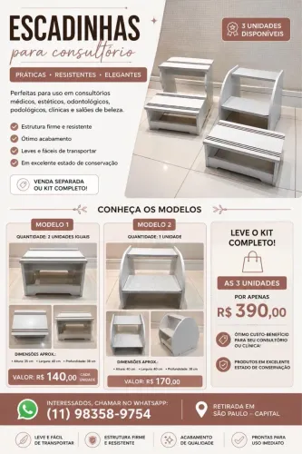 ESCADINHAS PARA CLÍNICA