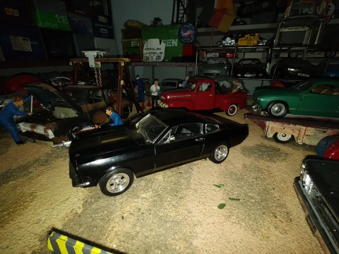 Miniatura Mustang GT350 fastback 1/18 Joef muito bem detalhado 