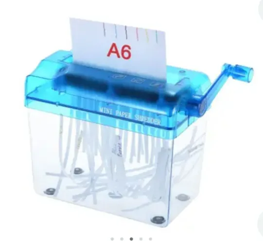 Fragmentadora Manual de Papel + Bomba de encher pneu (Liga no acendedor de cigarro)