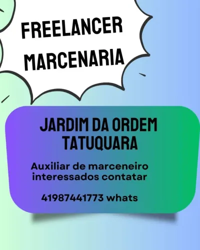 Vaga para diária auxiliar de marceneiro