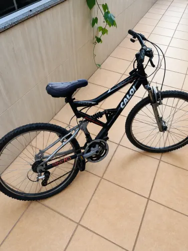 Bicicleta Caloi Aro 26 Full Suspension 21V