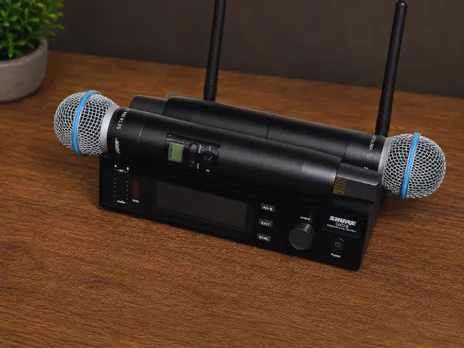 Microfone sem fio duplo Shure QXD2 - Novo