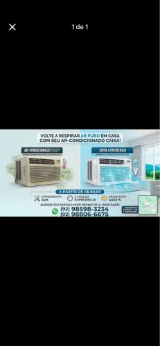 Lavagem de ar condicionado de caixa 