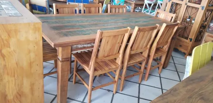 Mesa Demolição 2,20 Com Patina Verde
