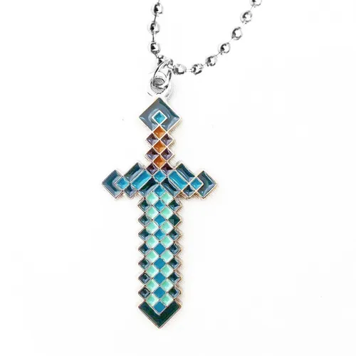 Colar Minecraft Espada Diamante
