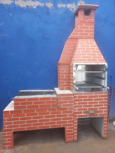 Fogao com churrasqueira 65x2.10 acoplada 