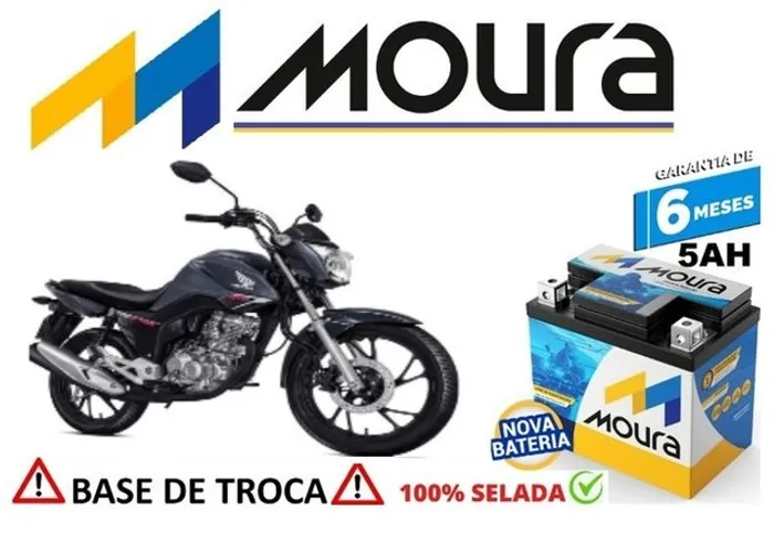 Bateria Moura 5Ah Honda Fan 2019