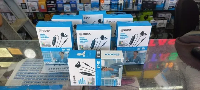 Microfone Lapela profissional Boya (Distribuidora JK Eletrônicos, Honestidade e Qualidade)