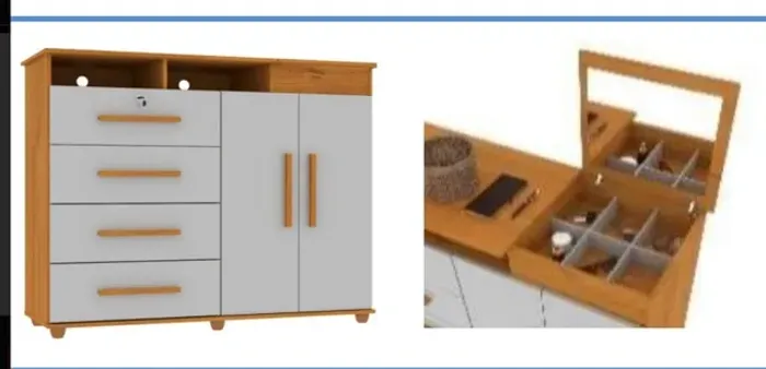 Quarto cômoda penteadeira 