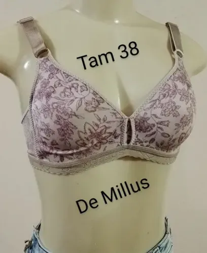 Sutiã marca De Millus Tam 38 bem resistente sem bojo (Tenho 2 iguais)
