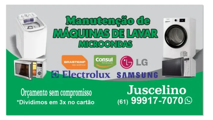 Conserto Compra e Venda de Maquina de Lavar Gama Ponte Alta Santa Maria Técnico Manutenção