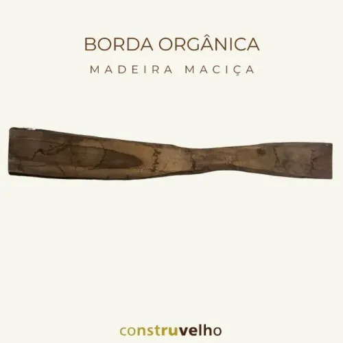 Prancha De Madeira Maciça Com Borda Orgânica 