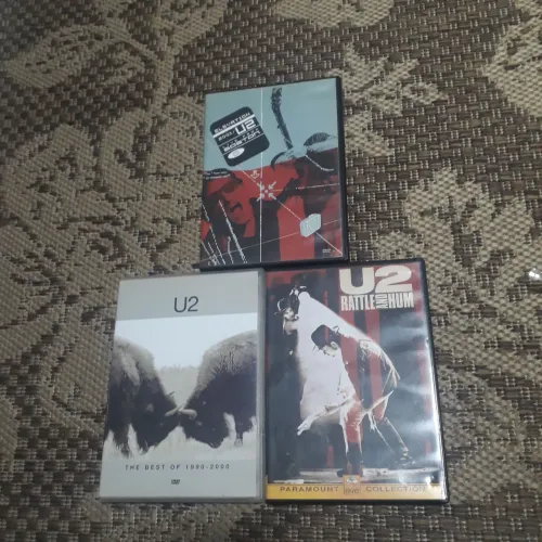 3 DVDs U2 - The Best of 1990-2000, Rattle and Hum e Elevation 2001