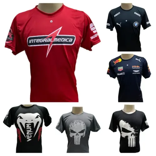 Kit 3 camisetas dry fit 