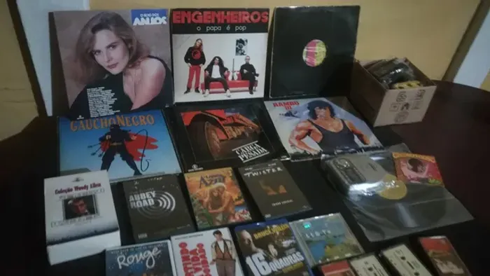 Novela Sexo dos Anjos Lp Disco de Vinil, disco e capa em bom estado. E outros.
