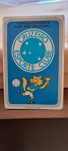 Cruzeiro esporte clube antigo calendário de bolso