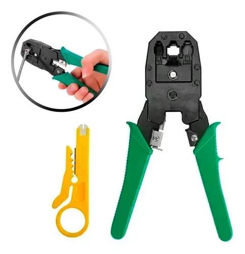 Alicate Crimpar Rj45 Rj11 Cabo De Rede Desencapador