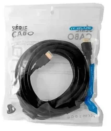 Cabo hdmi 5m macho x Macho it blue melhor transferência de áudio hdtv