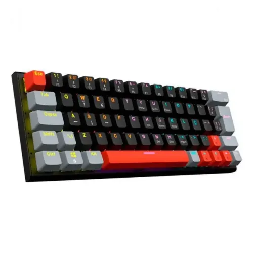 Teclado Gamer Mecânico PCYes KUROMORI 60%, LED Rainbow, Switch Outemu Blue, USB, Preto