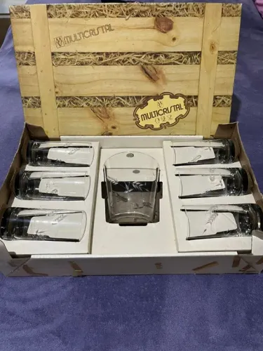 Jogo de Copos de Vidro MultiCristal - 6 Peças