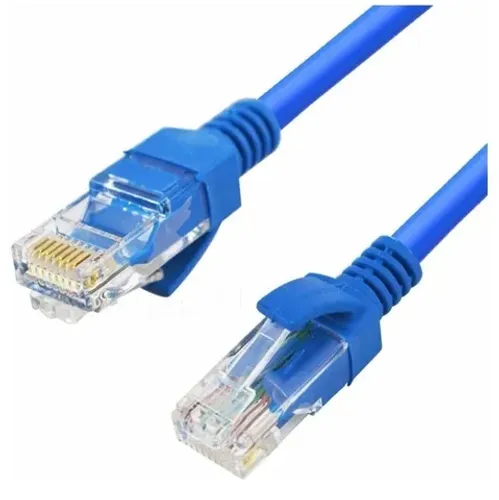 Cabo Rede Rj45 20m Ethernet Patch Cord Cat5e Azul 20 Metros