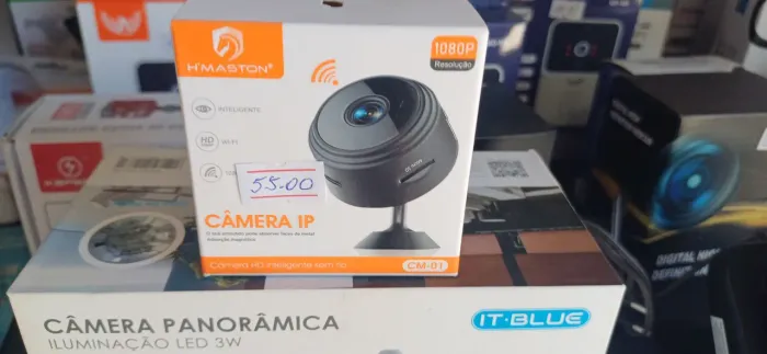 Câmera IP H'MASTON 1080p Wi-Fi - Segurança Inteligente
