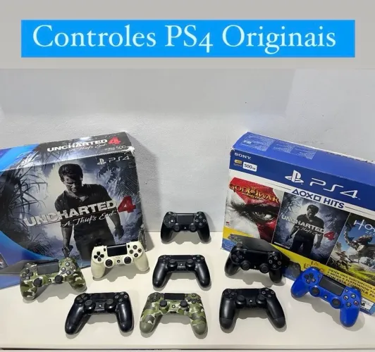 Controles PlayStation 4 Originais Unidade