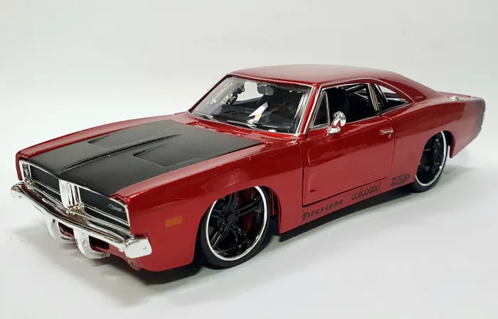 1/24 Dodge Charger RT 1969 v8 miniatura maisto novo 21cm metal
