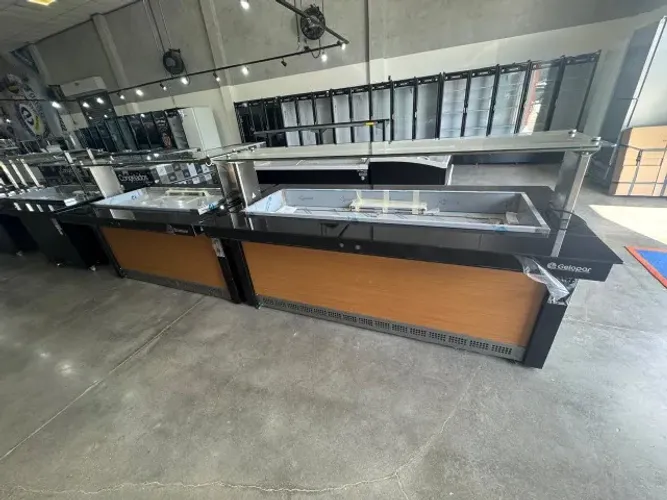 Buffet aquecido 10 gns  + Buffet reftigerado Gelopar Novo