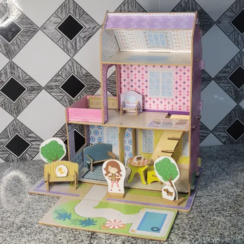 Casa - Casinha de 2 andares MDF