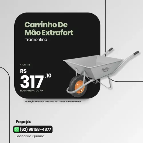 CARRINHO DE MAO CJ BR MET EXTRAFORT - TRAMONTINA