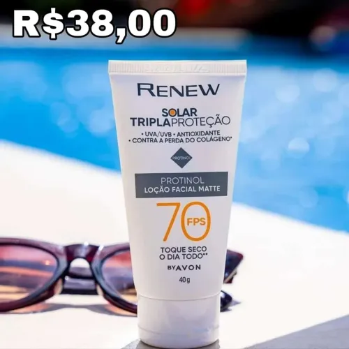 Protetor Solar Facial Renew FPS 70 - Avon