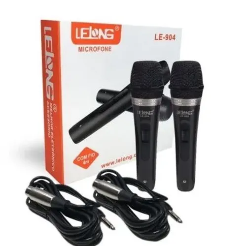 Microfone Dinâmico Lelong LE-904 4m