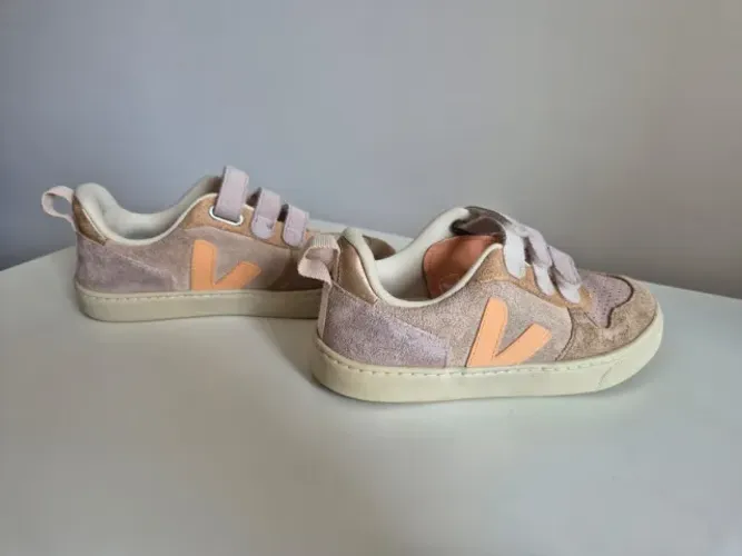 Tênis Vert Kids Small V-10 Suede Multico Sable - camurça - tamanho 31