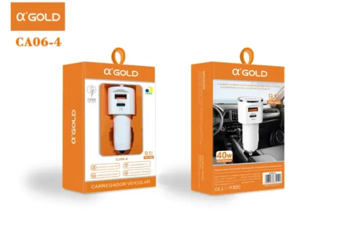CARREGADOR DE CARRO 9.1A SAIDA CA06-4