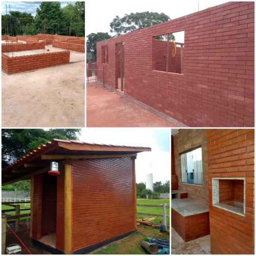 Mão de obra especializado na construção tijolo Ecológico 