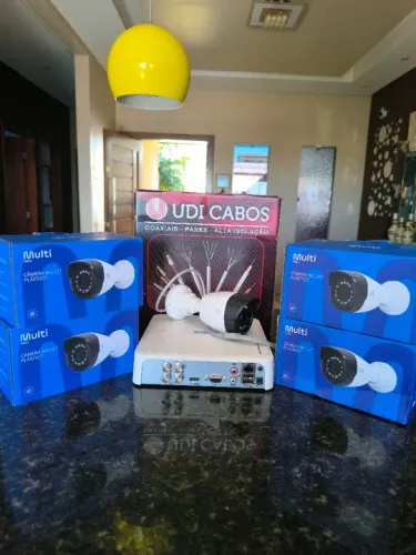 Kit Câmera completo mais DVR HD tudo barato 
