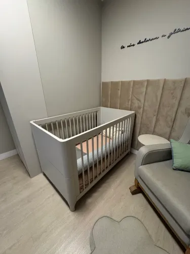 Berço Quater Móveis Infantis Cor Fendi