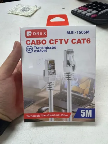 Cabo de rede CFTV cat6 5metros