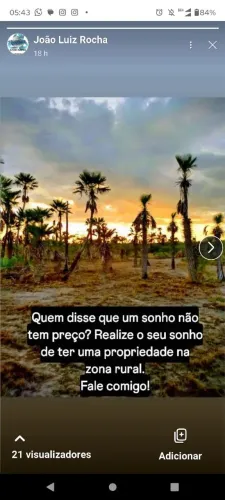 Vendo terreno de 10,56 hectares em Campo Maior