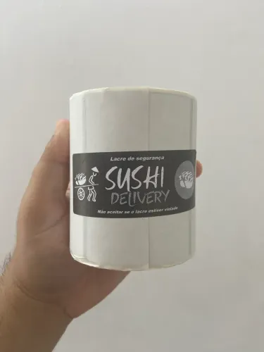 Lacre De Segurança Delivery Sushi - Rolo com 500uni