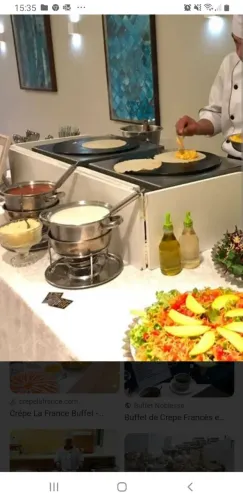 Buffet de crepe francês 