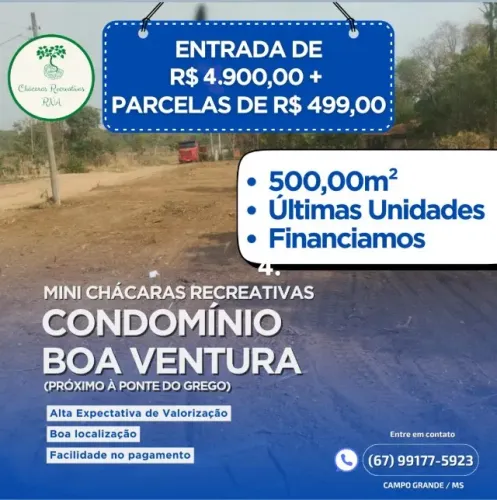 Ponte Grego Parcelado R$499 -  Rancho, poucas unidades