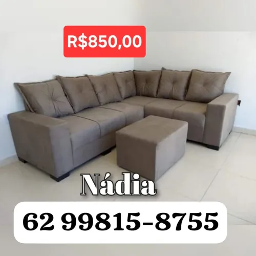Sofá de Canto Suede