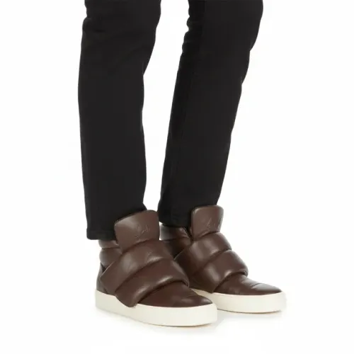 Tênis Giuseppe Zanotti COBRA Couro Marrom | Cano Alto LUXO | Tam 40 | Original 