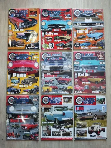 Coleção Revistas Classic Show - Lindos Carros Antigos
