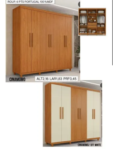 Roupeiro Portugal 6 portas promoção