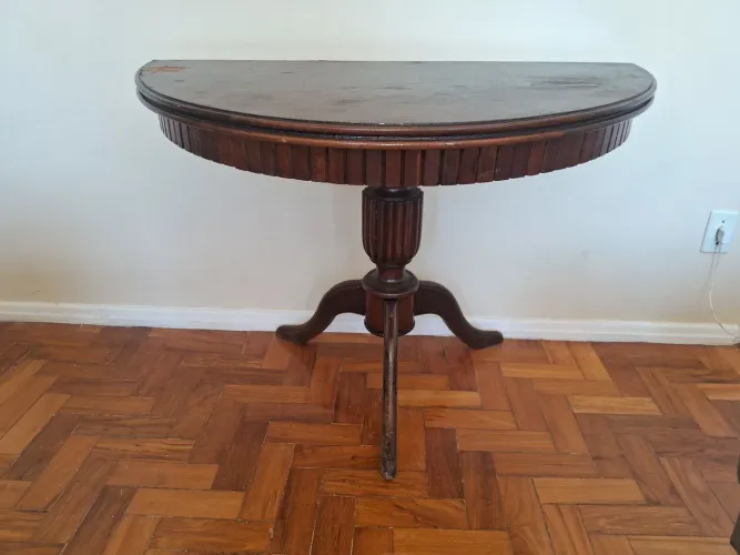 Mesa de apoio dobrável meia-lua extensível