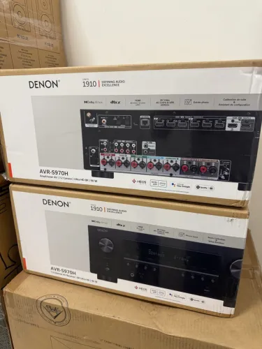 Receiver Denon AVR-S970H 7.2 Canais 8K Ultra HD 90W
